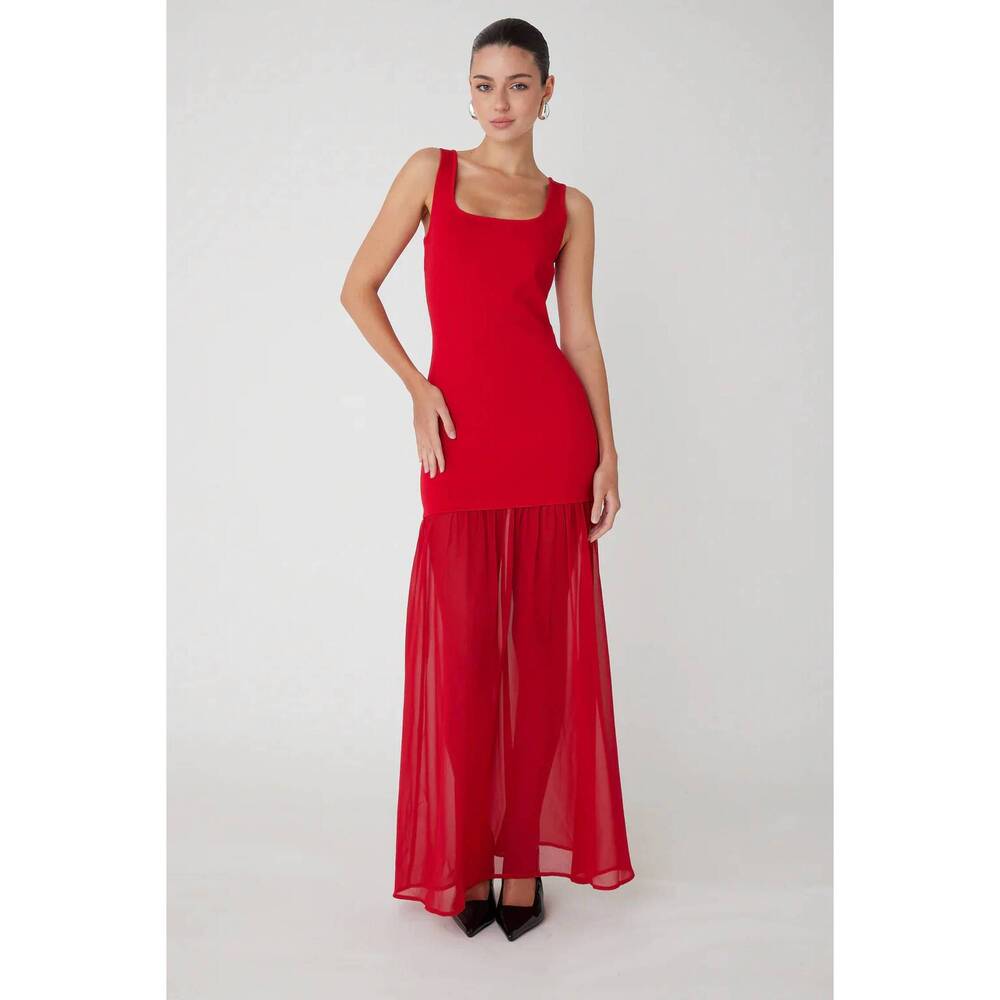 NEW JS71 lucilla maxi dress in red